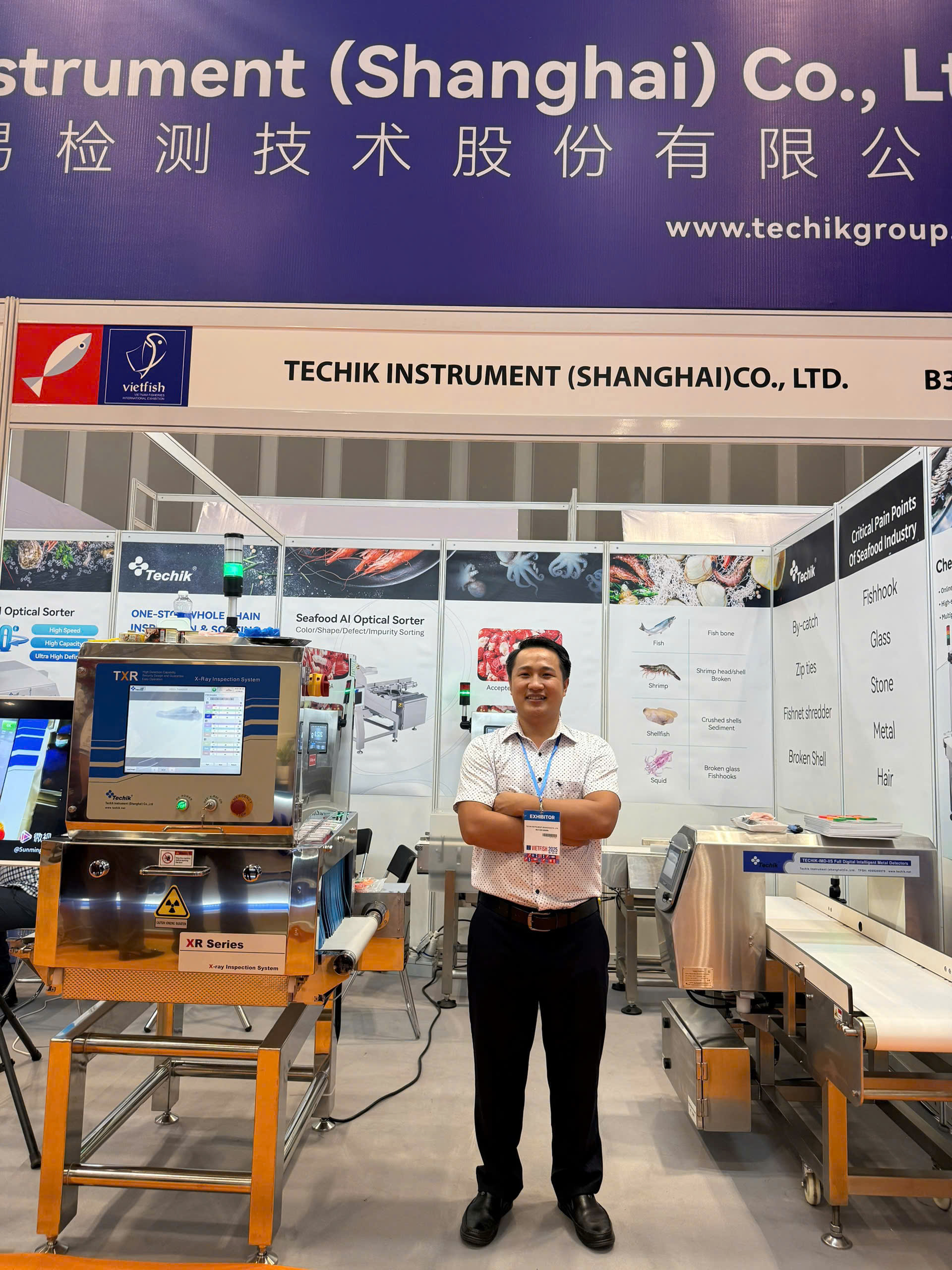 Máy dò tạp chất Xray thực phẩm TXR-4080 Techik